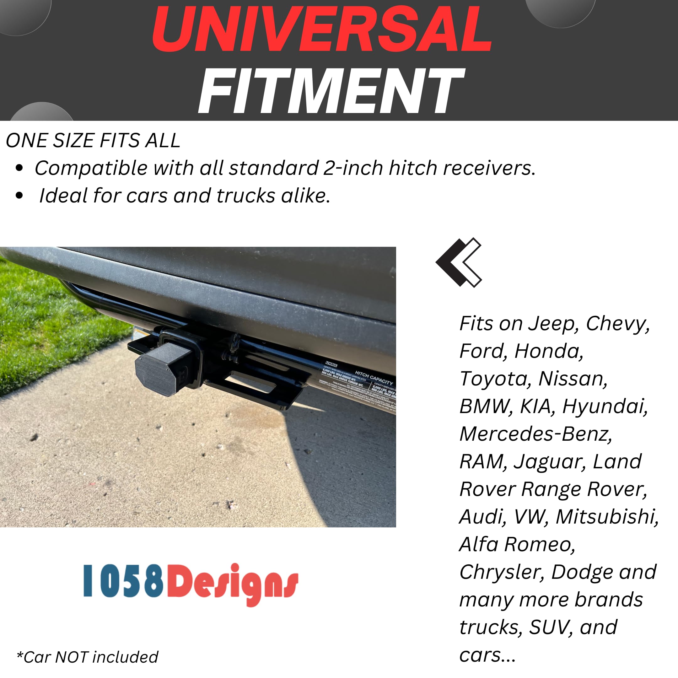 Amazon.com: 1058 Designs Hidden Trailer Hitch Lock Box Safe for